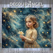 Starlit Innocence Decoupage Tissuepapier