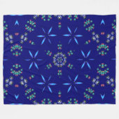 Starlit Kaleidoscope Fleece Deken (Voorkant (Horizontaal))