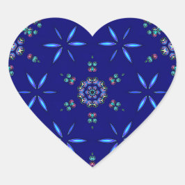 Starlit Kaleidoscope Hart Sticker