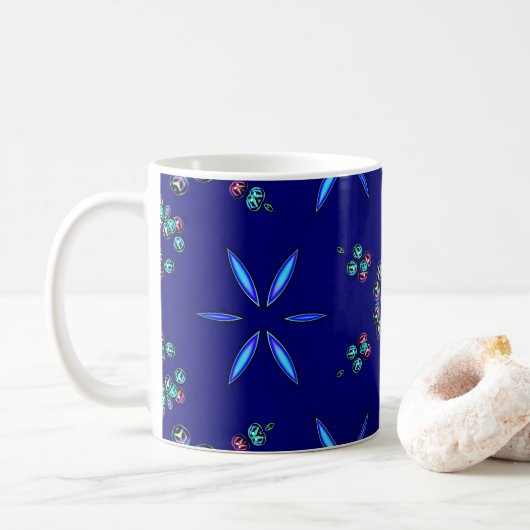 Starlit Kaleidoscope Koffiemok (Met donut)
