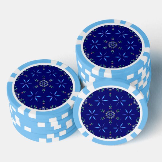 Starlit Kaleidoscope Poker Chips (Opstapeling)