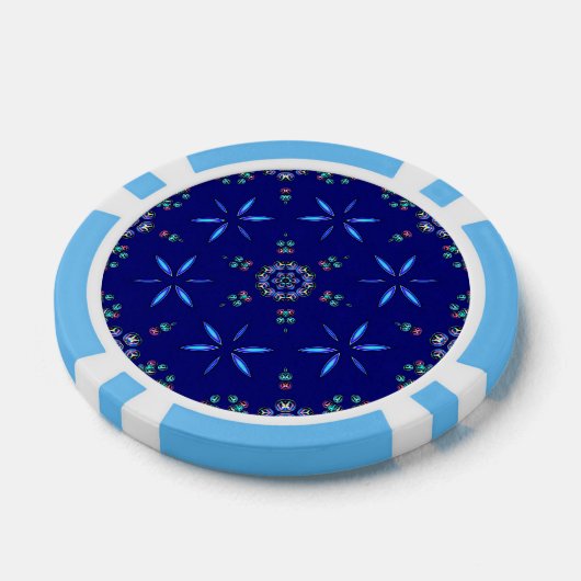 Starlit Kaleidoscope Poker Chips (Enkel)