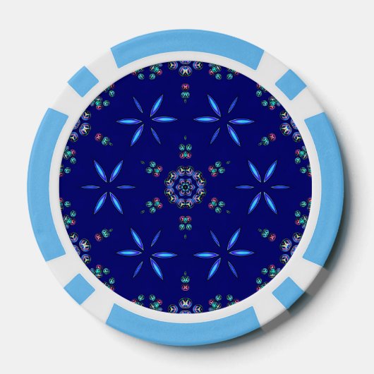 Starlit Kaleidoscope Poker Chips (Achterkant)