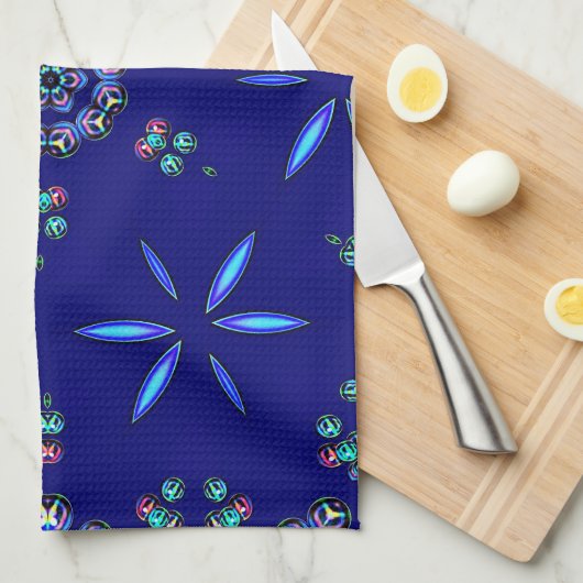 Starlit Kaleidoscope Theedoek (Quarter Fold)