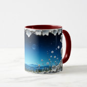 Starlit Night Garden Keramische Koffie Mok ☕ (Voorkant rechts)