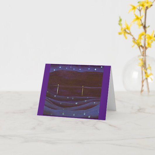 Starlit Night, Lake George, Georgia O'Keeffe Kaart (Gele Bloem)