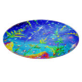 "Starlit Oerwoud" Cute Painting. Bestel nu Snijplank (Hoek)