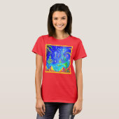 "Starlit Oerwoud" Cute Painting. Bestel nu T-shirt (Voorkant volledig)