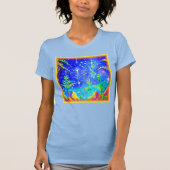 "Starlit Oerwoud" Cute Painting. Bestel nu T-shirt (Voorkant)