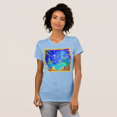 "Starlit Oerwoud" Cute Painting. Bestel nu T-shirt (Voorkant volledig)