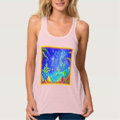 "Starlit Oerwoud" Cute Painting. Bestel nu Tanktop (Voorkant)