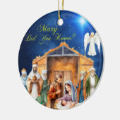 Starlit Openbaring: Mary Wist je dat?" - Ornament (Links)