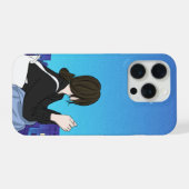 Starlit Reflections - Moderne minimalistische tele iPhone Hoesje (Achterkant horizontaal)