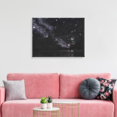 Starlit River in afwachting van Schorpioen: Canvas Afdruk (Insitu (Woonkamer))