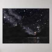 Starlit River in afwachting van Schorpioen: grote  Poster (Voorkant)
