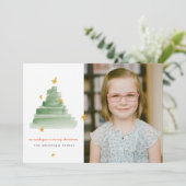 Starlit Tree Holiday-fotokaart Feestdagenkaart (Staand voorkant)