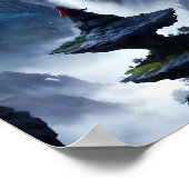 Starlit Waterfall Retreat Poster (Hoek)