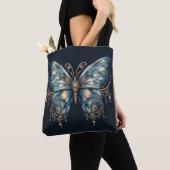 Starlit Wings Hemelse Mot - Maangeschiedenis Kunst Tote Bag (Dichtbij)