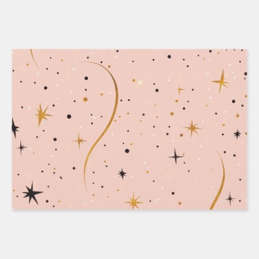 Starlit Wrap – cadeaupapier met sterontwerp (Voorkant 2)