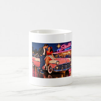 Starlite Drive-In 1950s Retro Romantische Koffiemo Koffiemok
