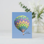 StarLite Hot Air Ballon Briefkaart (Staand voorkant)