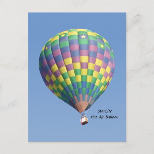 StarLite Hot Air Ballon Briefkaart (Voorkant)