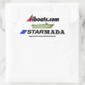 Starmada tandwiel ovale sticker (Tas)