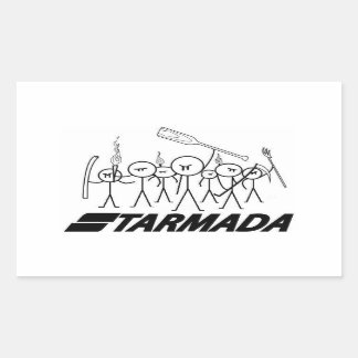 Starmada tandwiel rechthoekige sticker