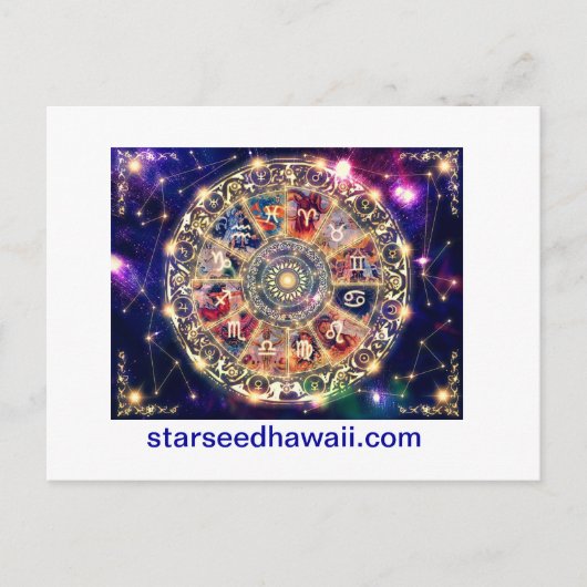 starmap, starseedhawaii.com briefkaart (Voorkant)