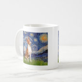 Starnacht - Basenji Koffiemok (Voorkant links)