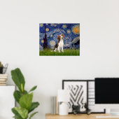 Starnacht - Beagle #1 Poster (Thuiskantoor)
