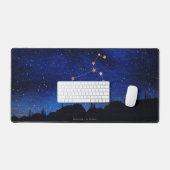 Starnacht Bomen Goud Leeuw Sterrenbeeld Bureaumat (Keyboard & Muis)