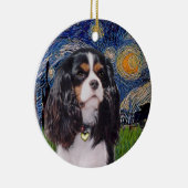Starnacht - Cavalier (drie kleuren) Keramisch Ornament (Rechts)