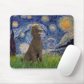Starnacht - Chocolade St. Poodle Muismat (Met muis)