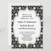 Starnacht Elegante Art Deco Zonnekleurpatroon Kaart (Achterkant)