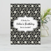 Starnacht Elegante Art Deco Zonnekleurpatroon Kaart (Staand voorkant)