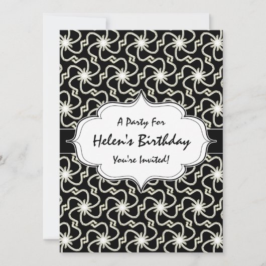 Starnacht Elegante Art Deco Zonnekleurpatroon Kaart (Voorkant)