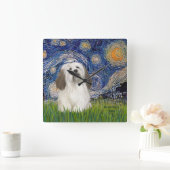 Starnacht - Havanese (#1) Vierkante Klok (Huis)