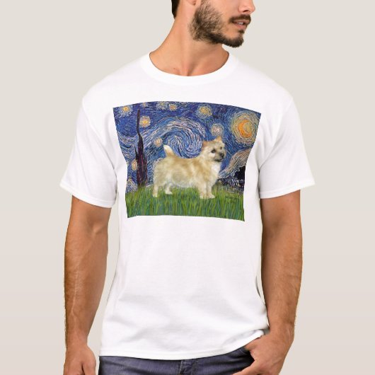 Starnacht - Norwich Terrier T-shirt (Voorkant)