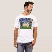 Starnacht - Norwich Terrier T-shirt (Voorkant volledig)