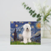 Starnacht - Old English #3 Briefkaart (Staand voorkant)