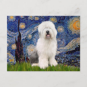 Starnacht - Old English #3 Briefkaart