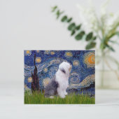 Starnacht - Oud Engels 1 Briefkaart (Staand voorkant)