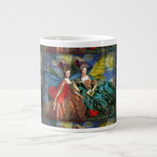 Starnacht Rococo Juffrouwen Vlindervleugels Kunst Grote Koffiekop