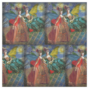 Starnacht Rococo Juffrouwen Vlindervleugels Kunst Stof