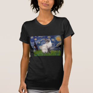 Starnacht - Siamese 24 (blauw punt) T-shirt