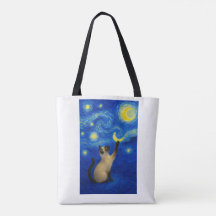 Starnacht Siamese Kat Maan