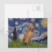Starnacht - -Vizsla 2 Briefkaart (Voorkant / Achterkant)