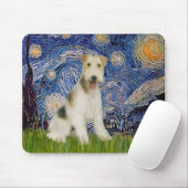 Starnacht - Wire Fox Terrier (M) Muismat (Met muis)