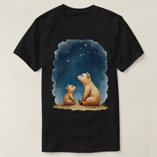 Starnachtberen T-shirt (Design voorkant)
